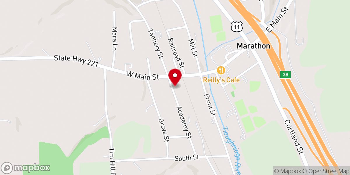 Map showing location of Baptist Church Parsonage