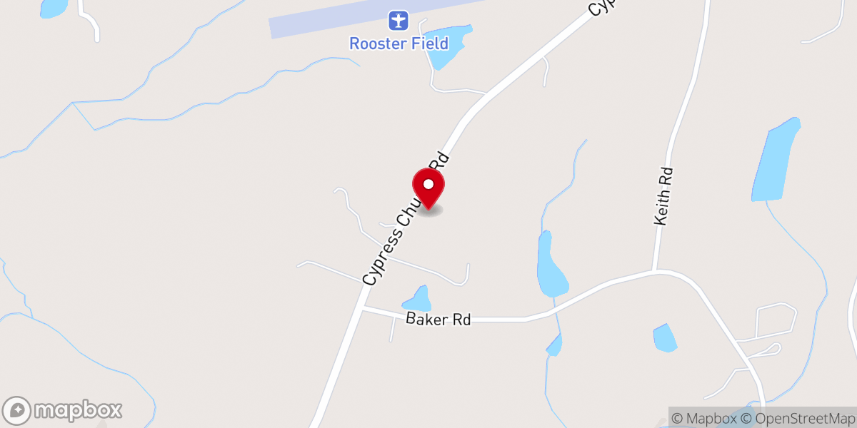 Map showing location of House of the Lord Church