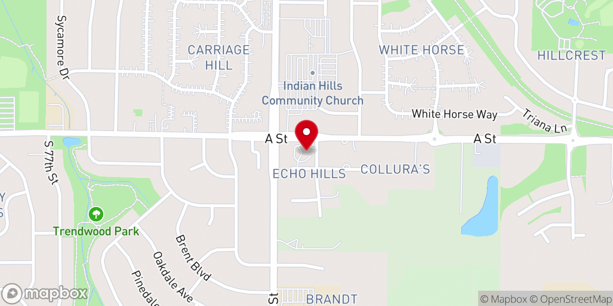 Map showing location of Second Church of Christ, Scientist