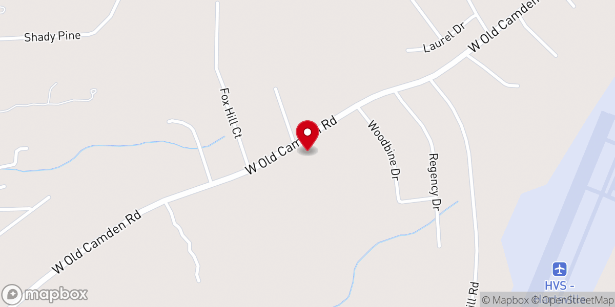 Map showing location of Glory Land Baptist Church