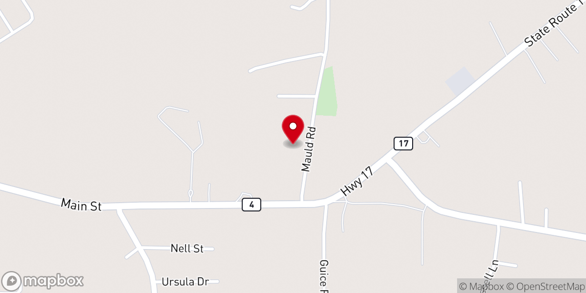 Map showing location of Victory Apostolic Church