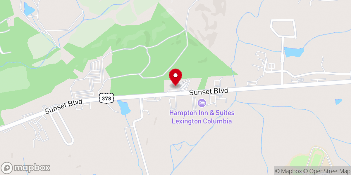 Map showing location of Rivercrest Presbyterian Church