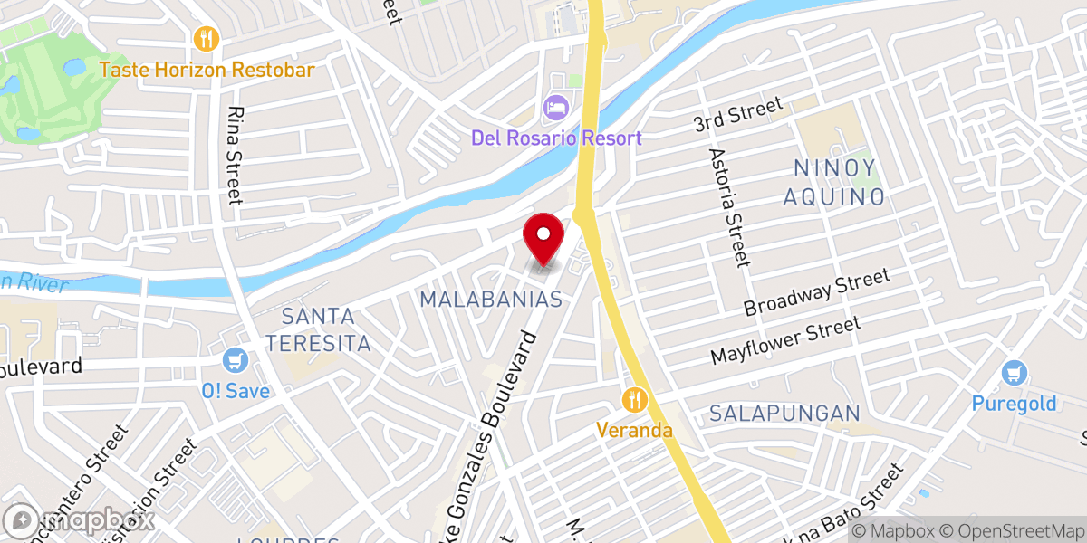 Map showing location of Harvest For Christ Church