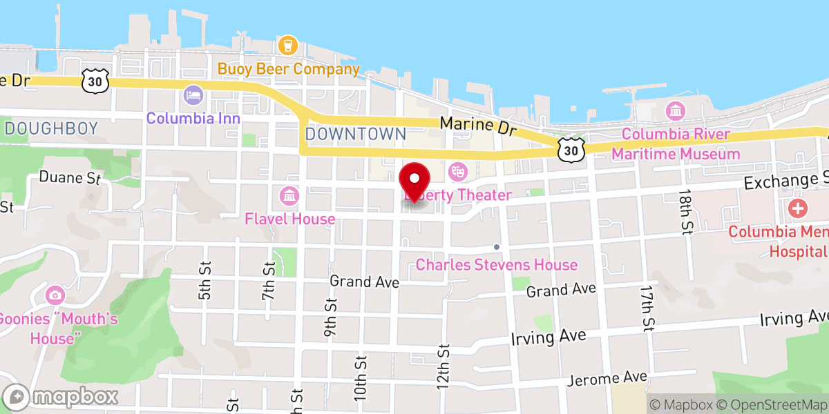 Map showing location of Onward Church