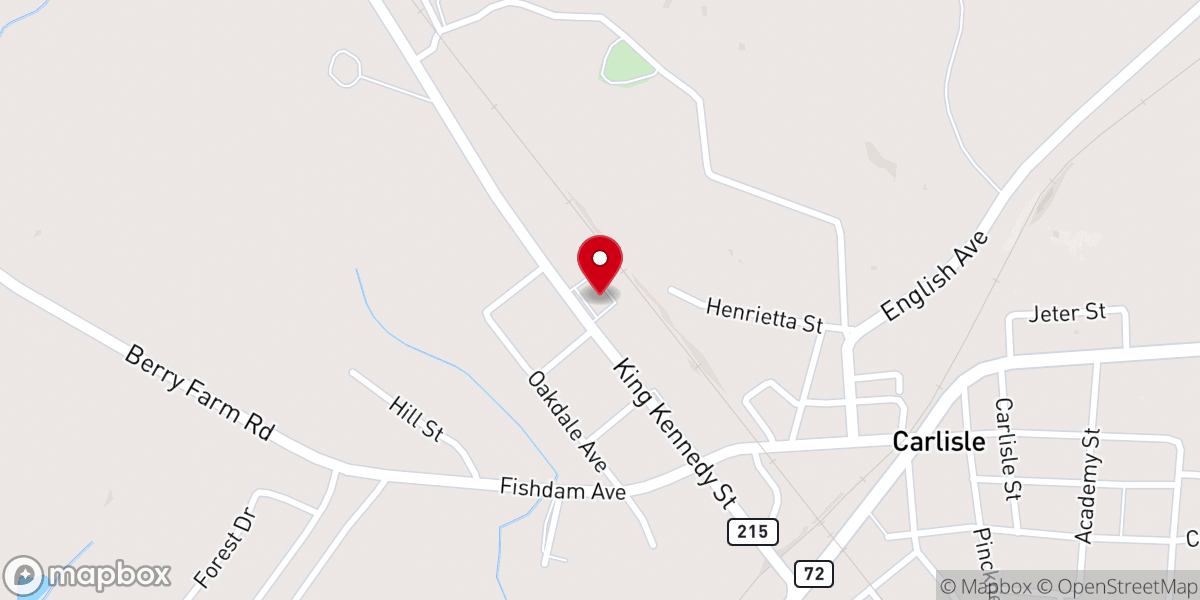 Map showing location of Outreach Deliverance Church