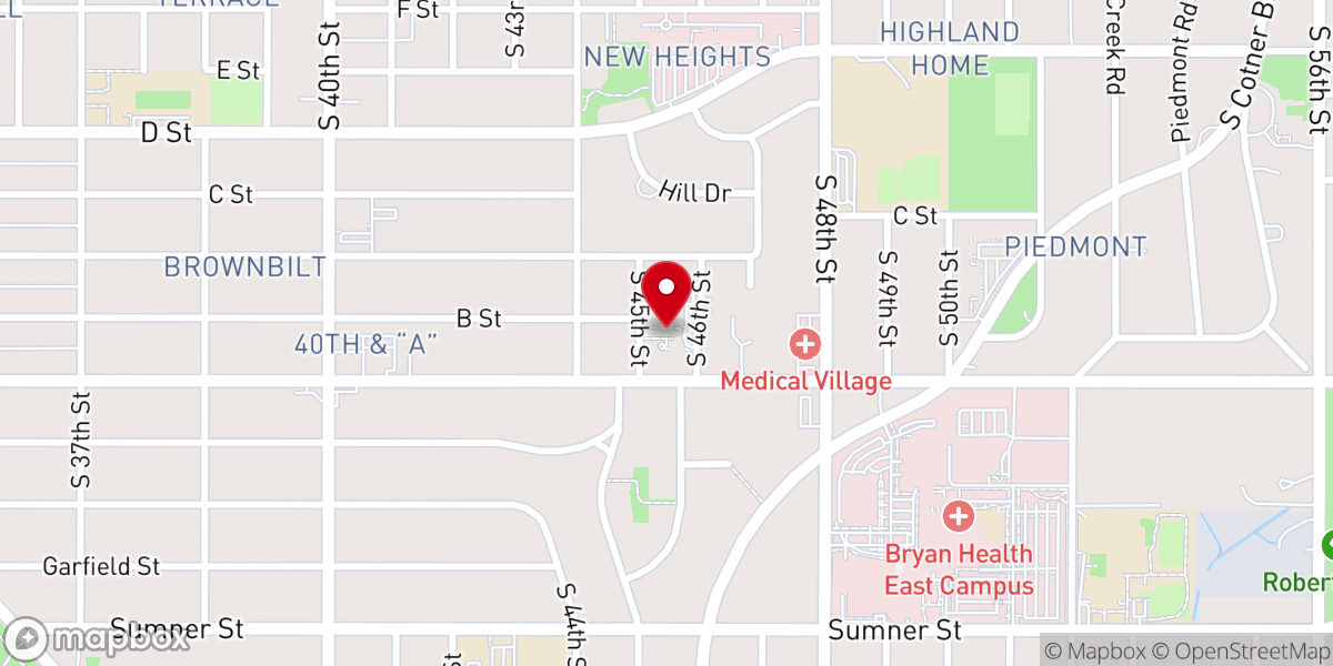 Map showing location of Christ United Methodist Church