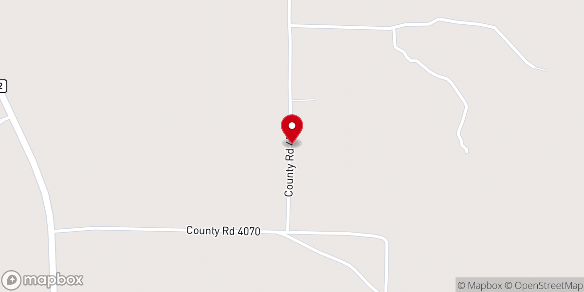 Map showing location of Peace Church