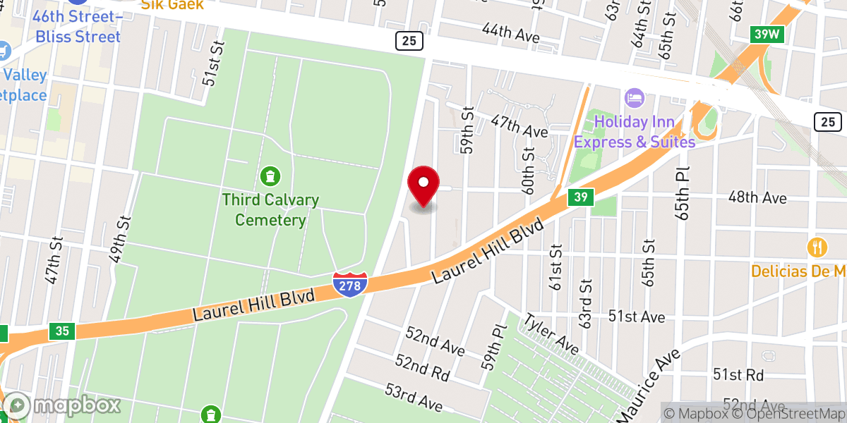 Map showing location of Worship Center Gate of Life Inc