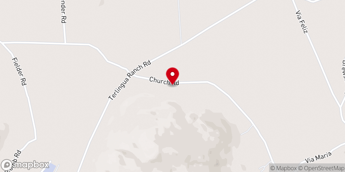 Map showing location of Terlingua Ranch Community Church