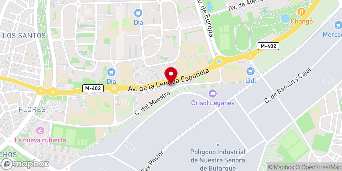 Map showing location of La Iglesia de Jesucristo de los Santos de los Últimos Días