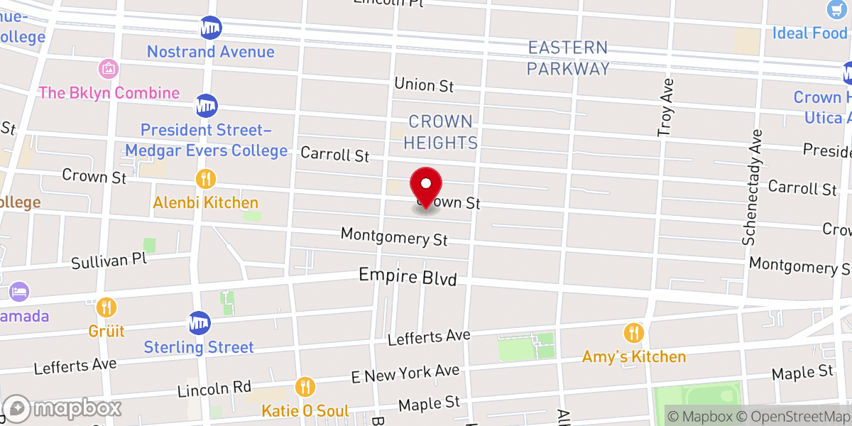 Map showing location of Cong. Agudath Israel