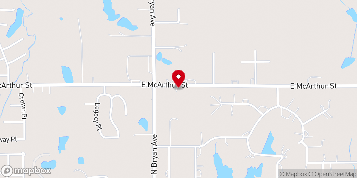 Map showing location of Church of Christ Northridge