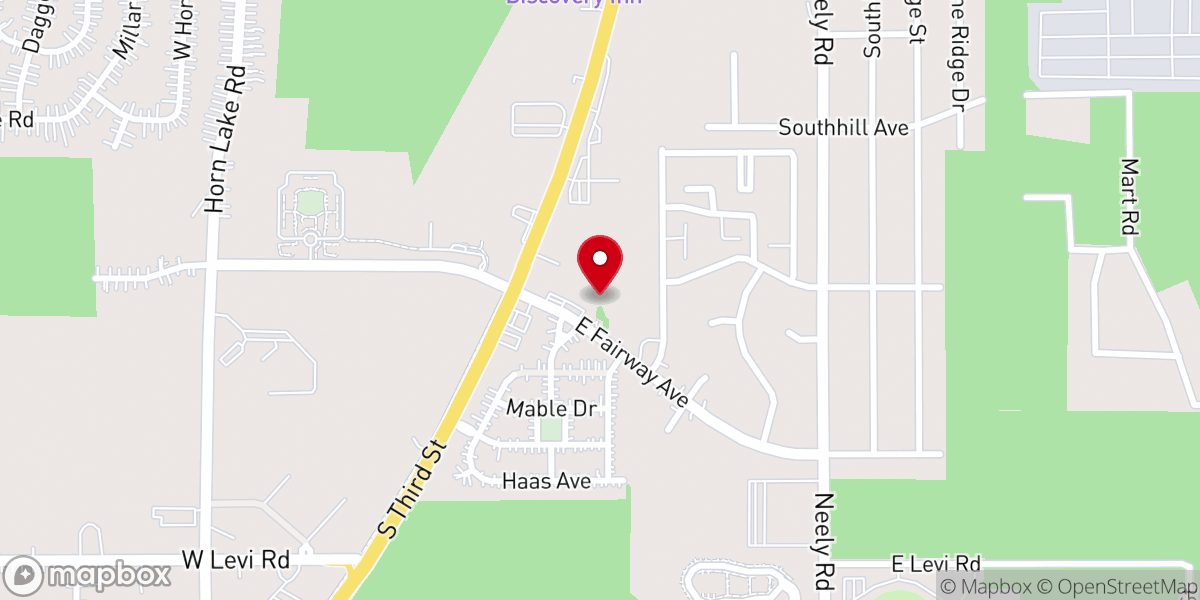Map showing location of Taylor Chapel Missionary Baptist Church