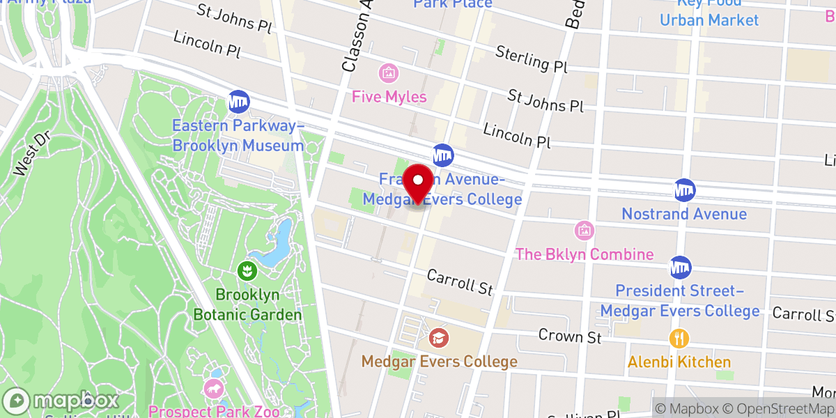 Map showing location of Transformation Christian Center Inc