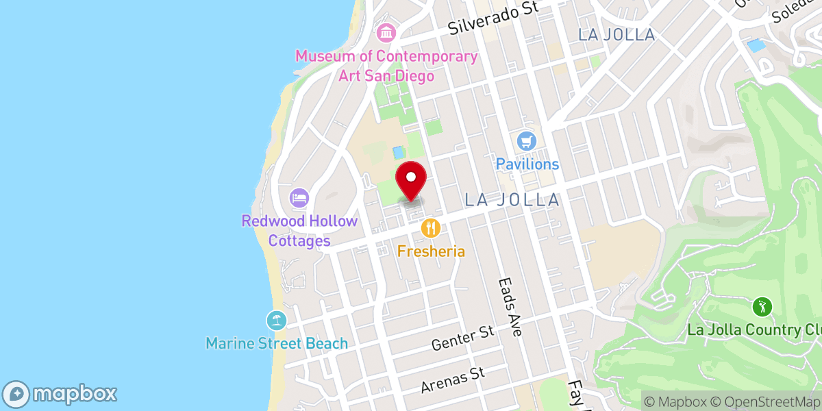Map showing location of Prince Chapel by the Sea
