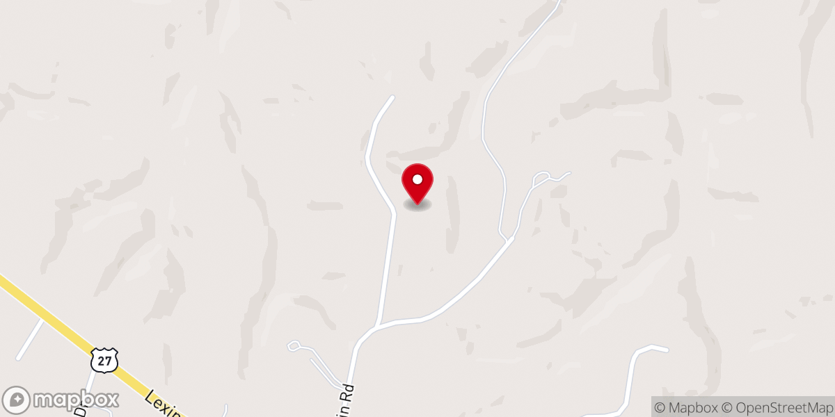 Map showing location of Dix River Pentecostal Church