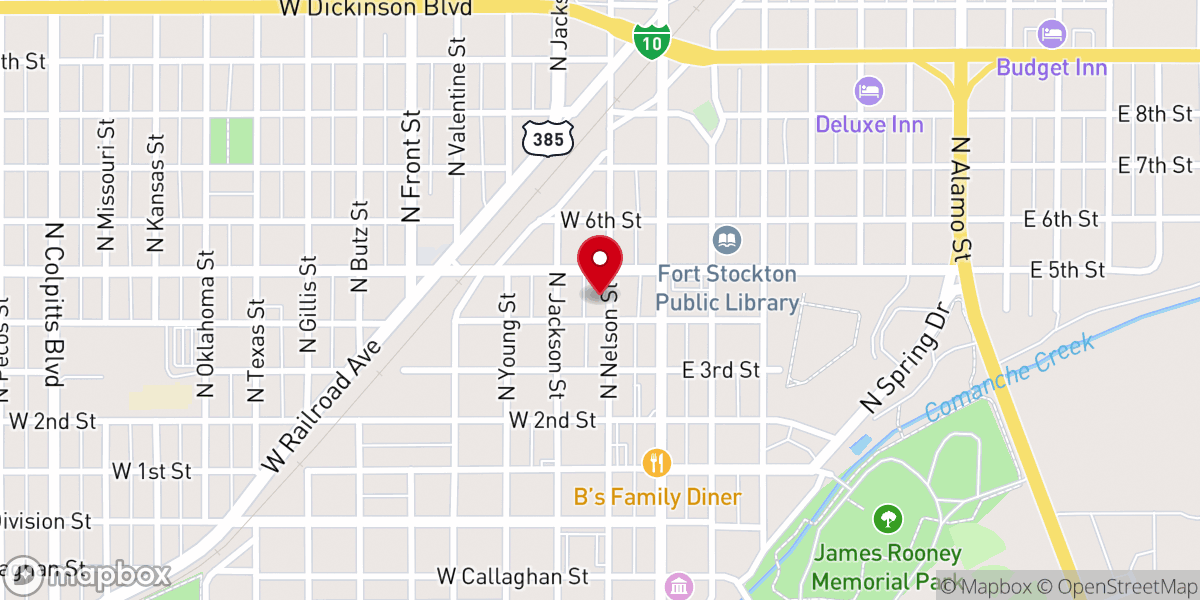 Map showing location of Church Of Christ
