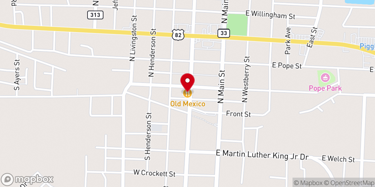 Map showing location of EL SUPREMO GRILL
