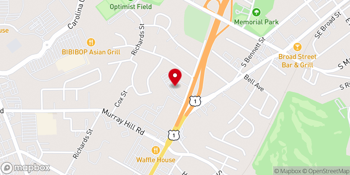 Map showing location of Our Saviour Lutheran Church