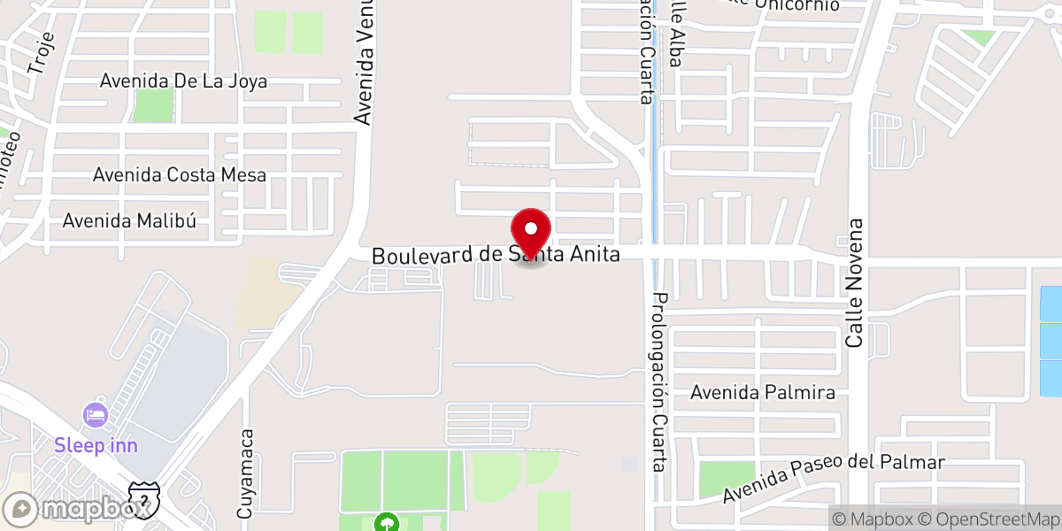 Map showing location of Comunidad Fuente de Vida