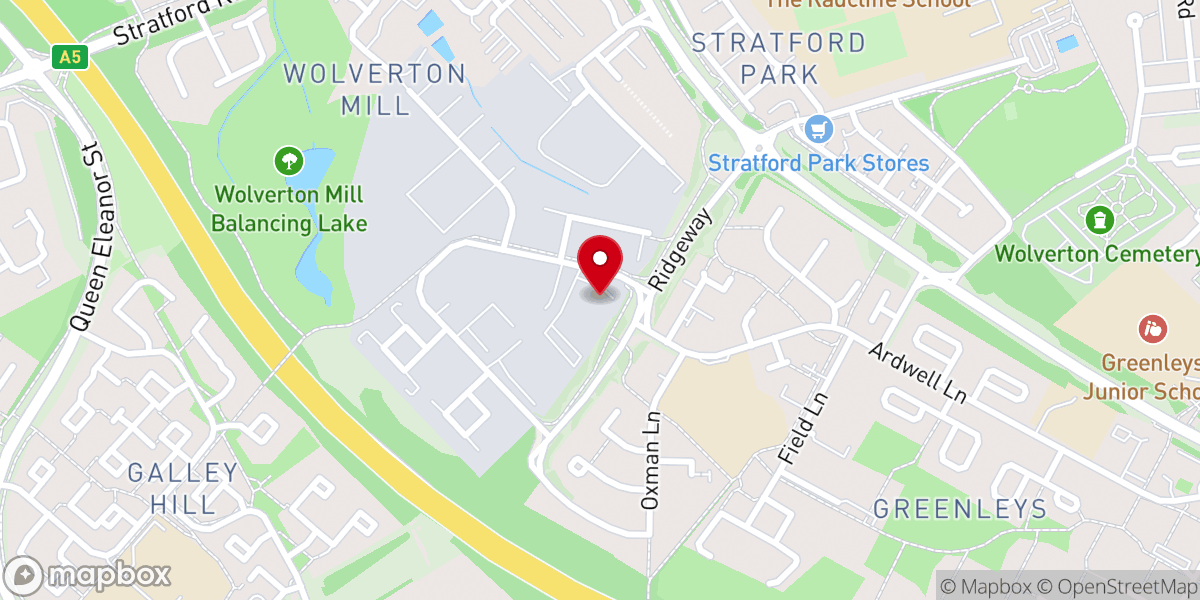 Map showing location of New Life Church Milton Keynes