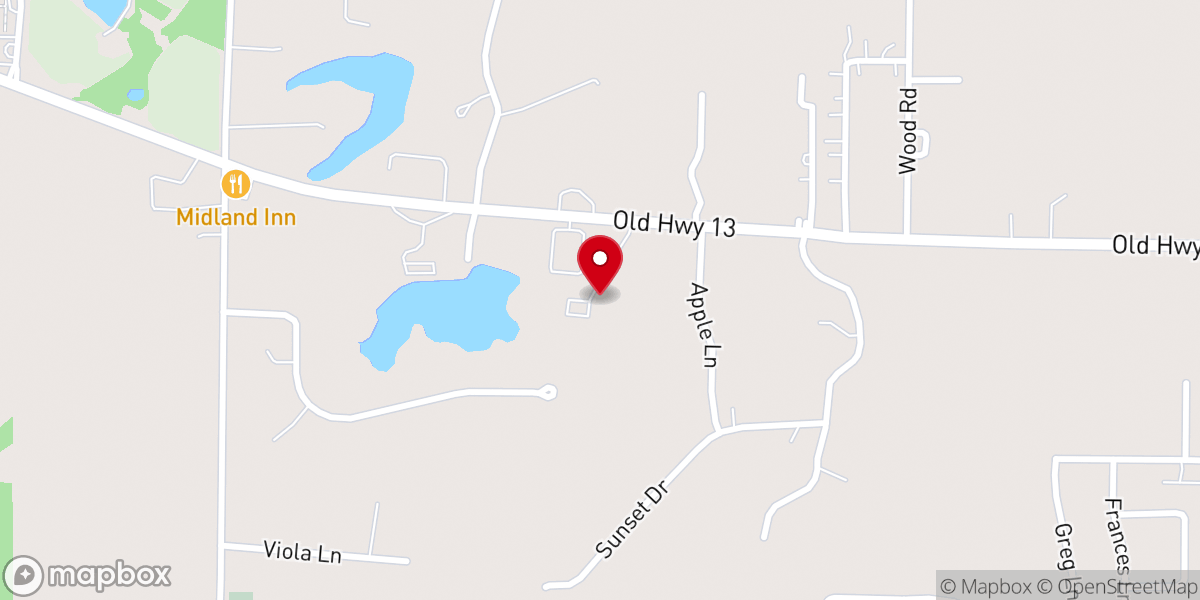 Map showing location of Apostolic Life Church UPCI