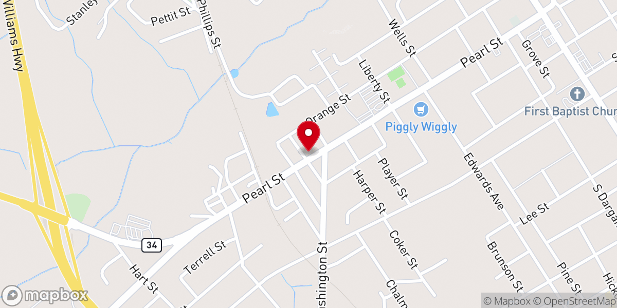 Map showing location of Epworth United Methodist Church
