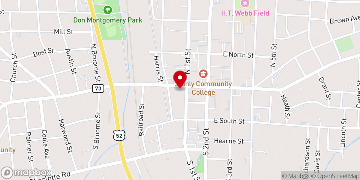 Map showing location of Calvary Praise and Worship