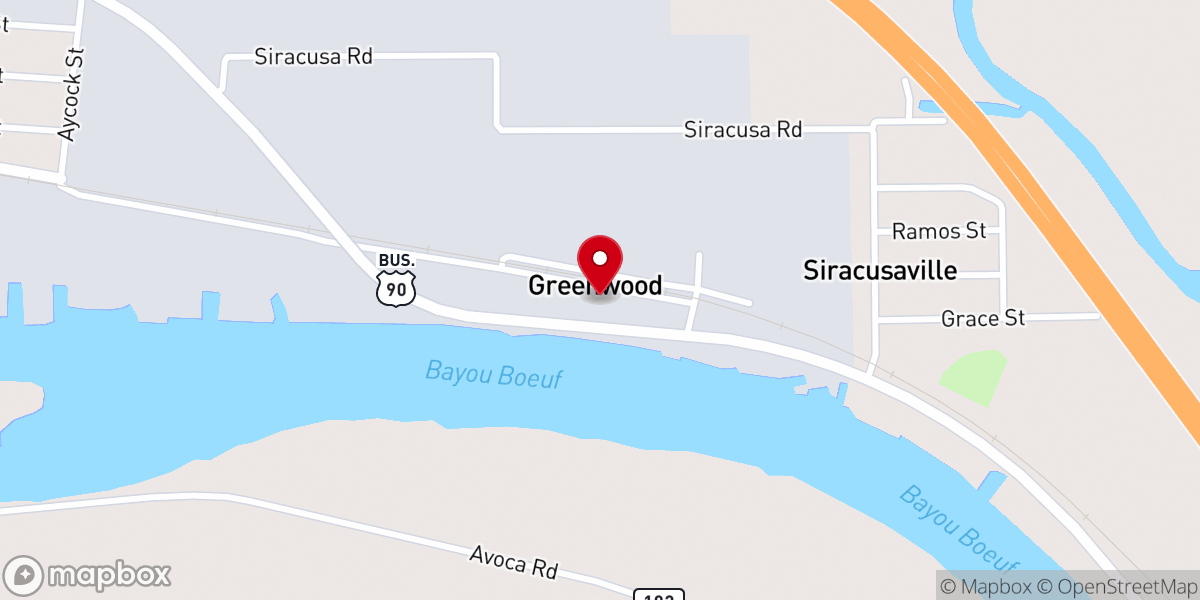 Map showing location of Pilgrim Grove Baptist Church