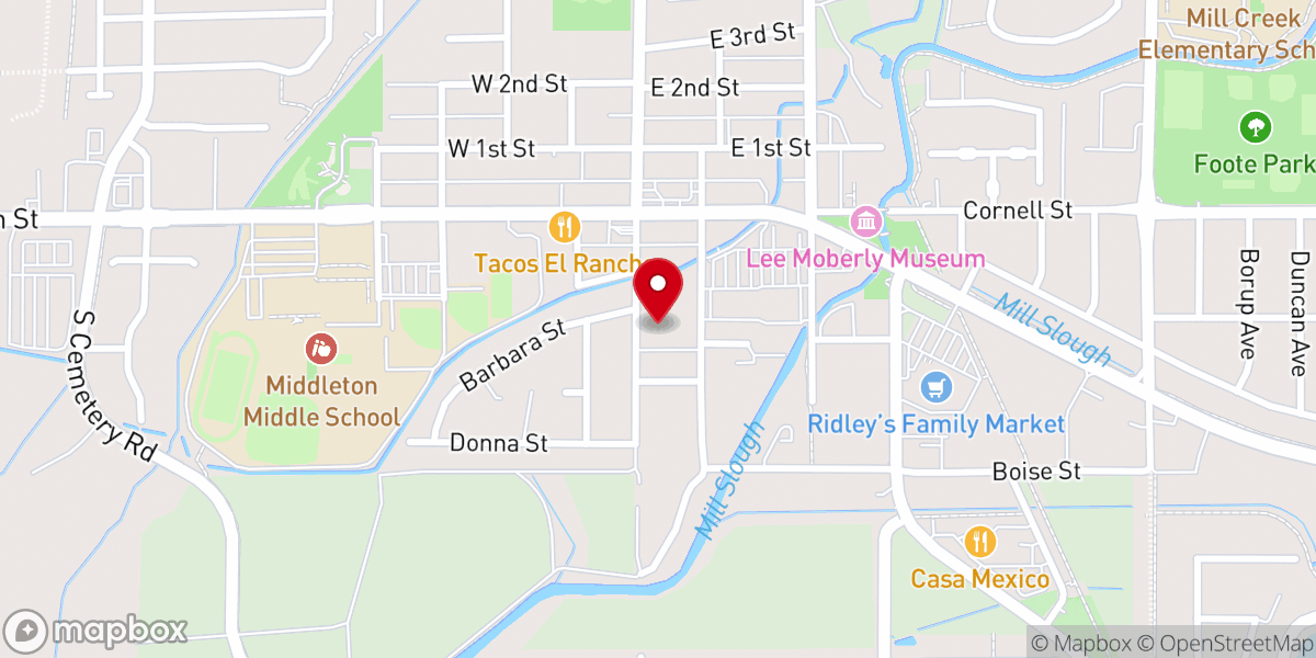 Map showing location of Christian Faith Center Middleton