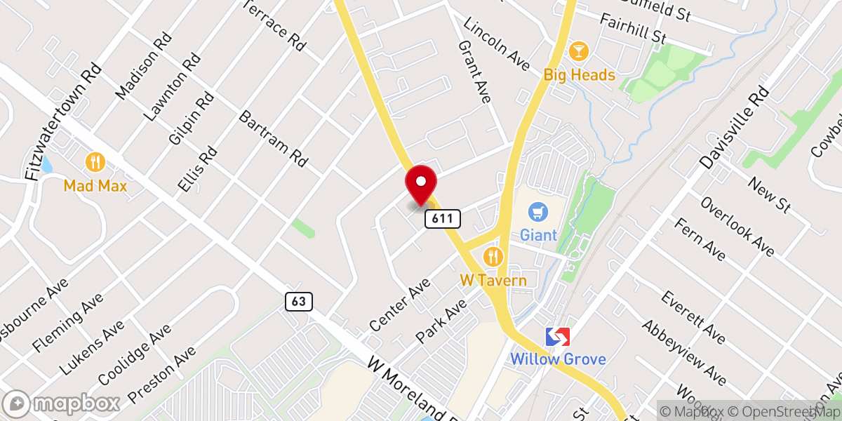 Map showing location of Saint David Roman Catholic Church