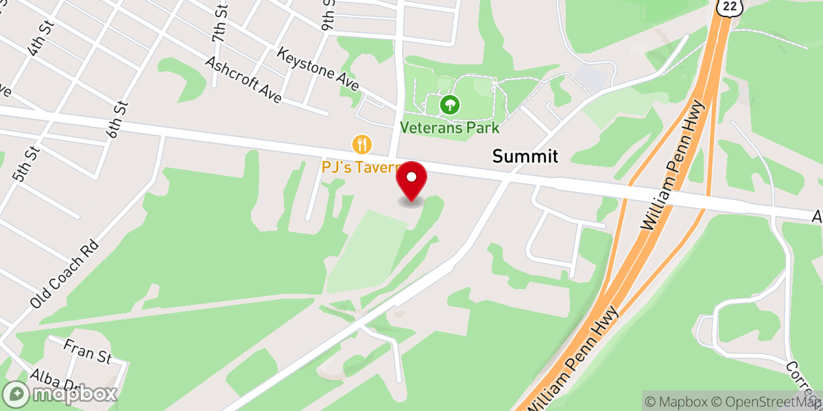 Map showing location of St Aloysius Social Hall