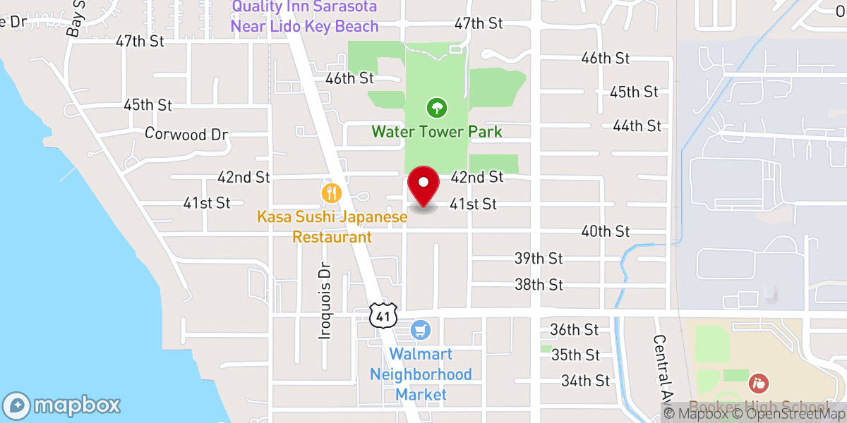 Map showing location of Iglesia Evangelica Nueva Vida