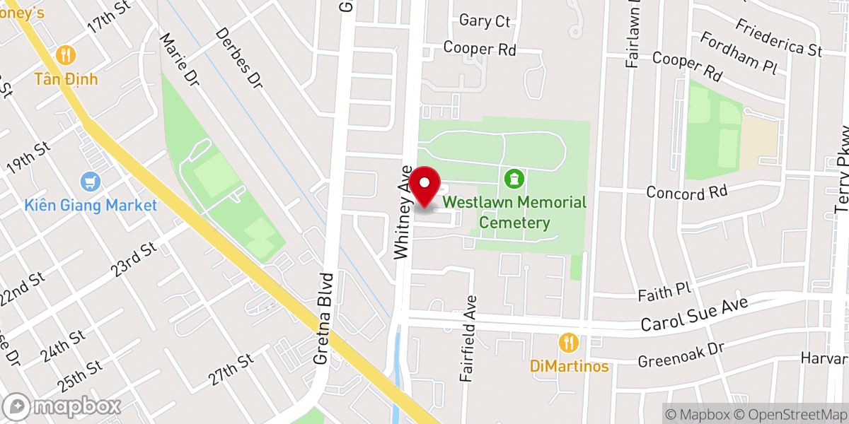Map showing location of Iglesia Cristiana Verbo Westbank