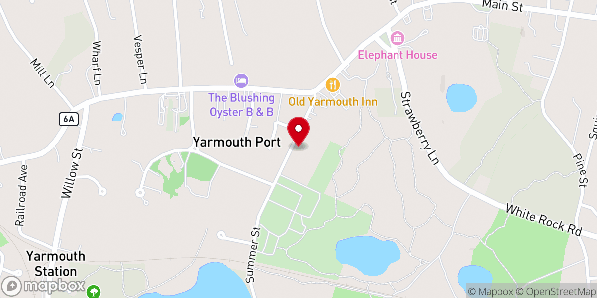 Map showing location of Sacred Heart Chapel