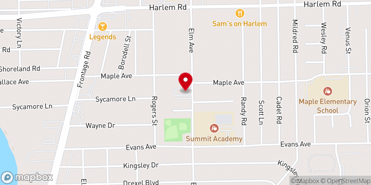 Map showing location of Helping Hands Pantry