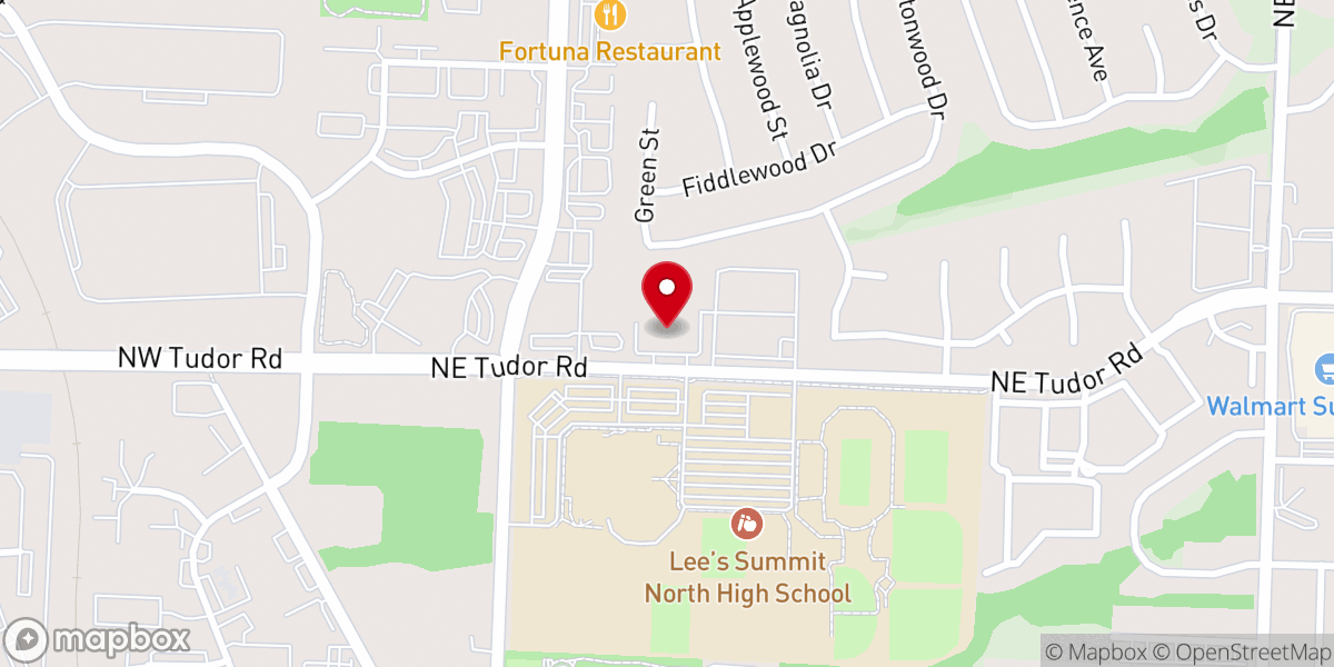 Map showing location of Deerbrook Covenant Church