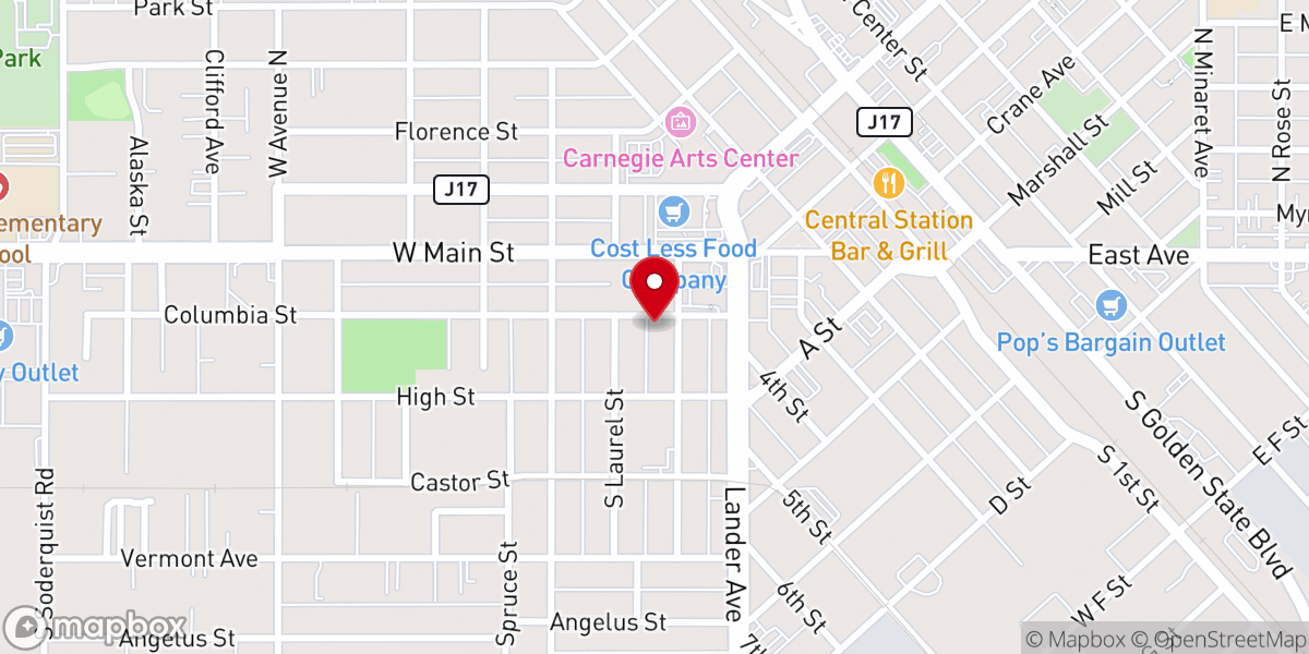 Map showing location of Four Seasons Christian Fellowship