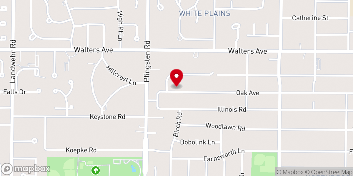 Map showing location of Congregation Anshe Tikvah NFP