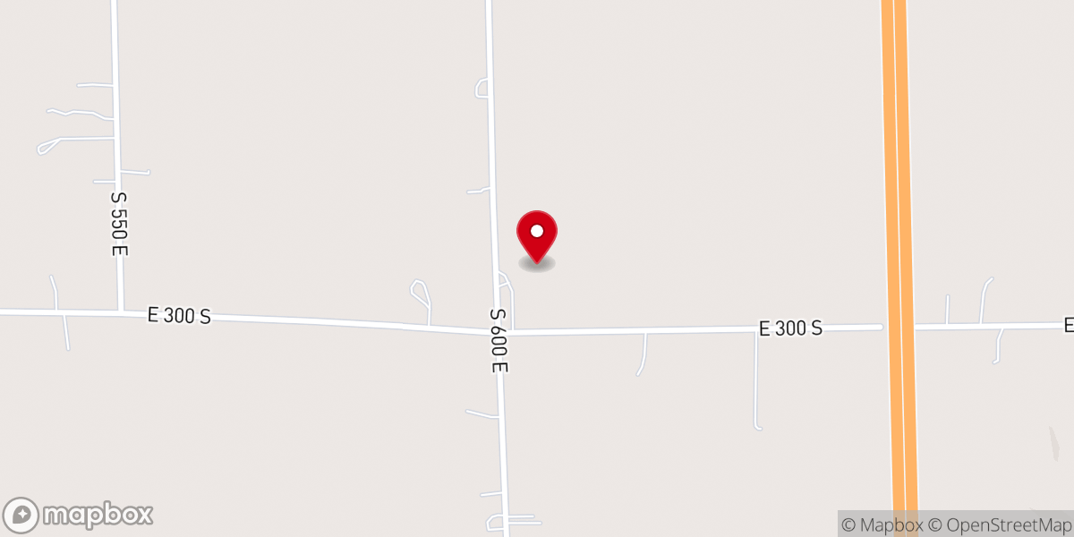 Map showing location of Union Chapel Baptist Church
