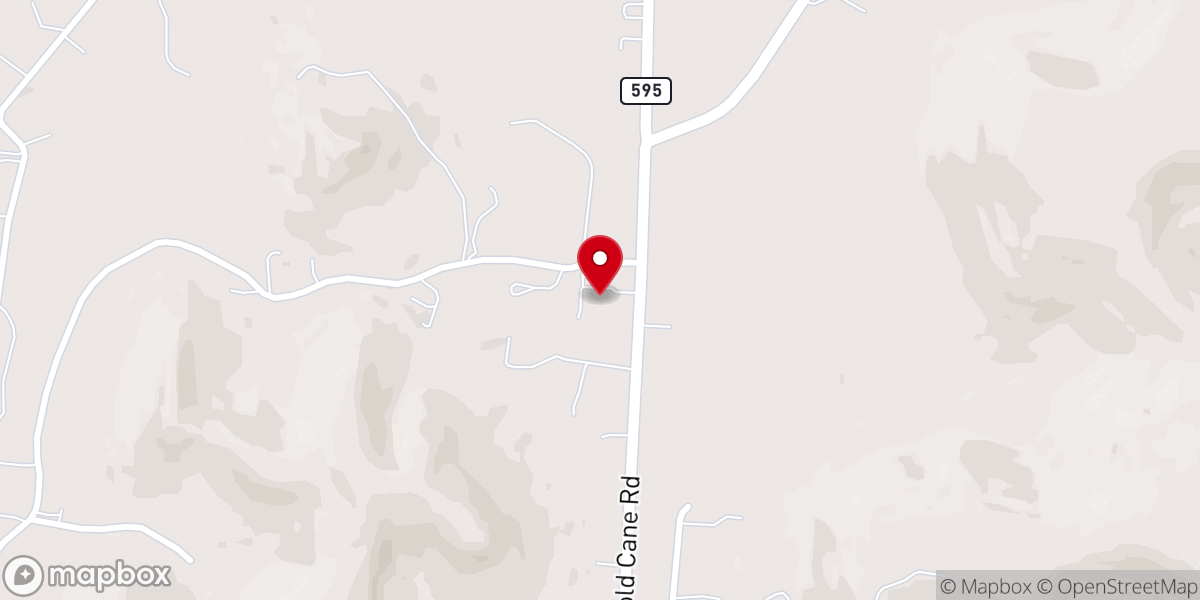 Map showing location of Galilee Baptist Church