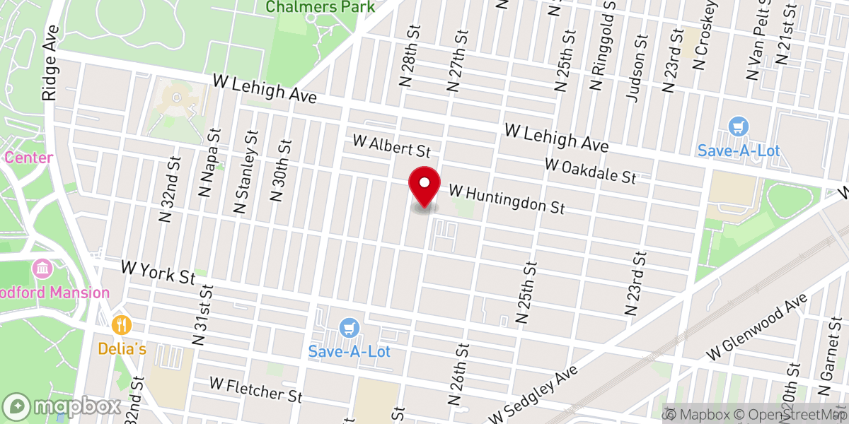 Map showing location of Faith Fellowship Unity Baptist Church