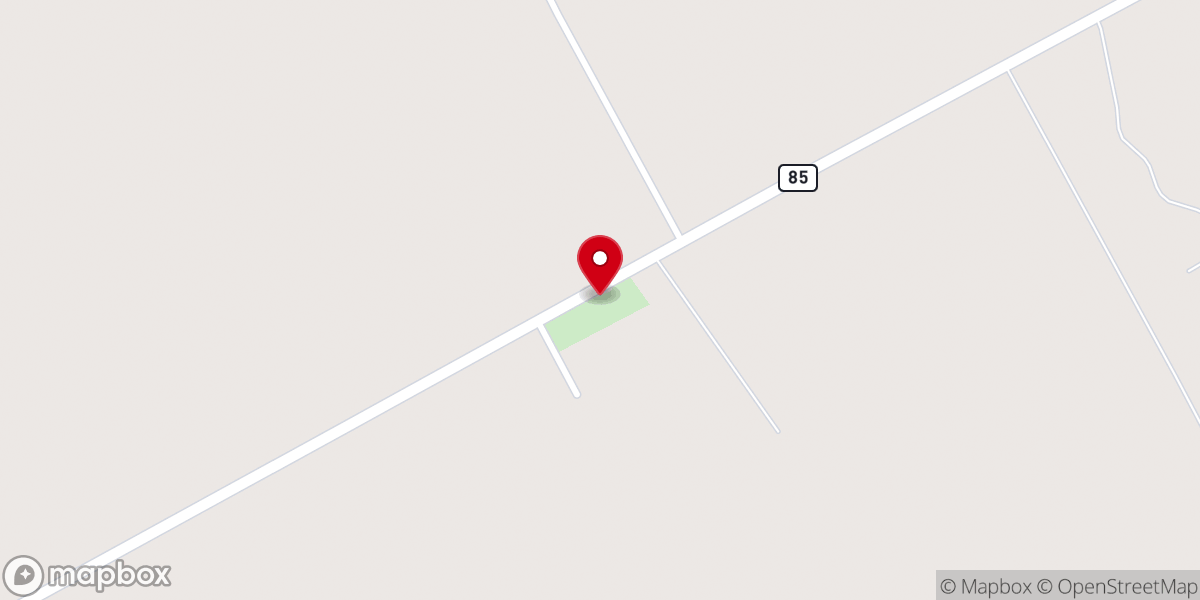 Map showing location of Worthington Chapel