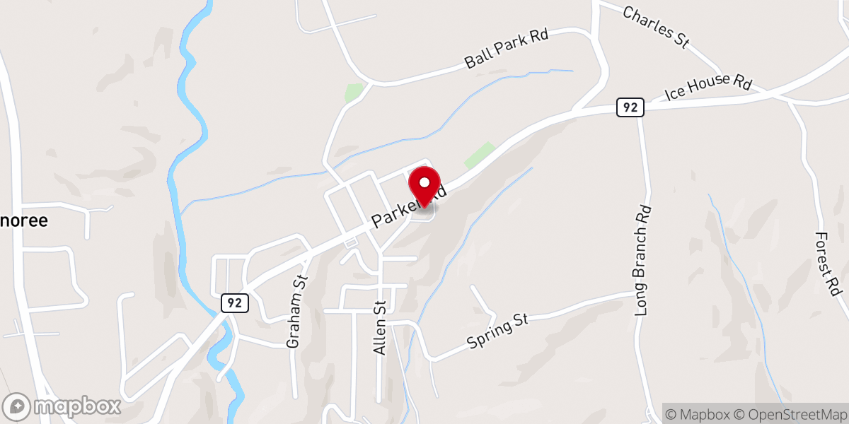 Map showing location of Enoree United Methodist Church