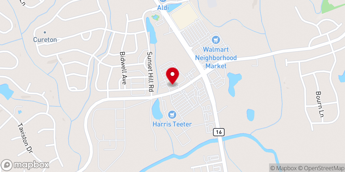 Map showing location of Forest Hill Church Waxhaw Campus