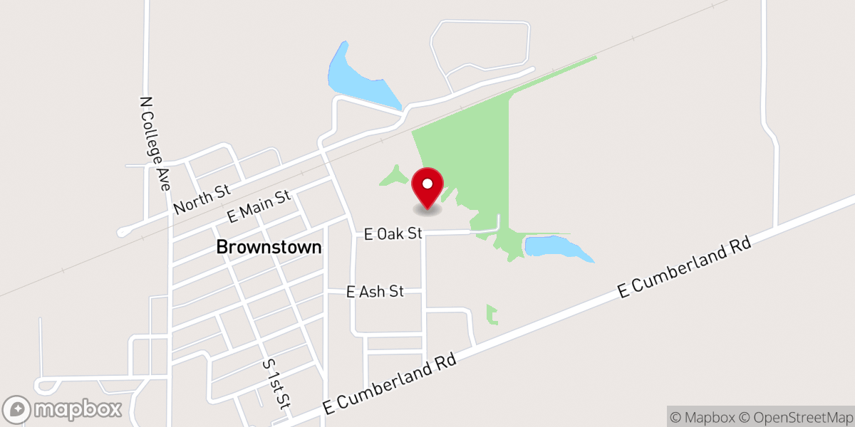 Map showing location of First Baptist Church