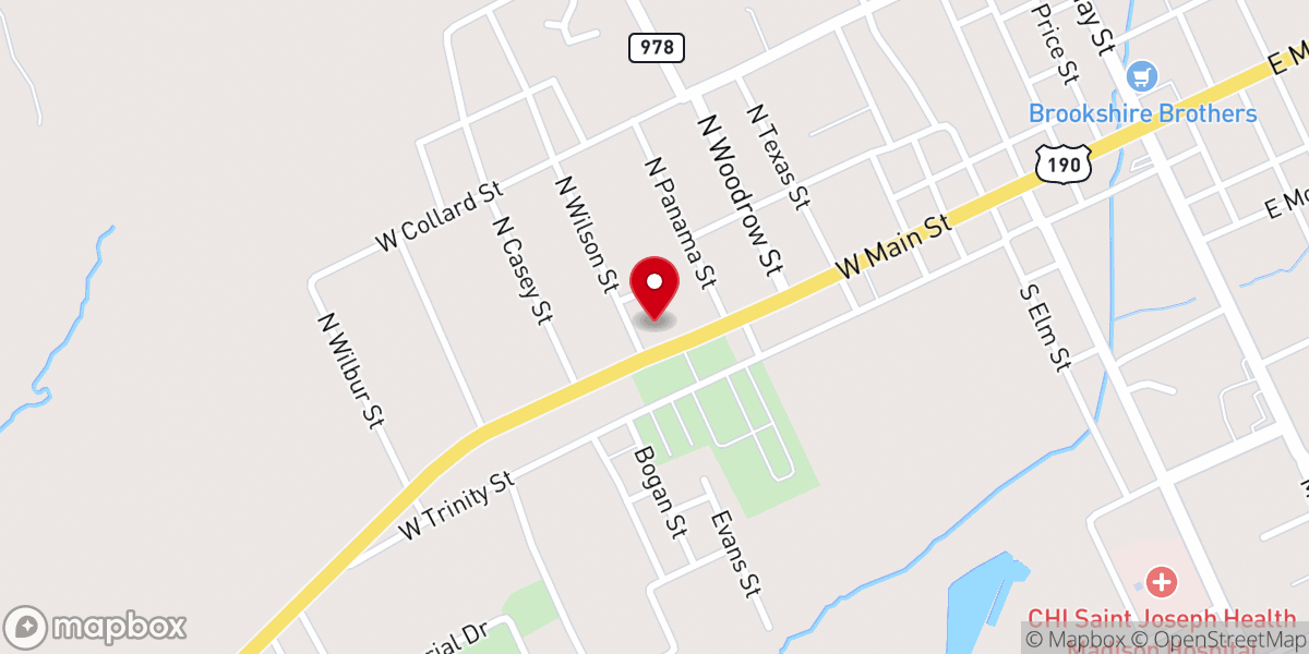 Map showing location of Free Pentecostal Cogic