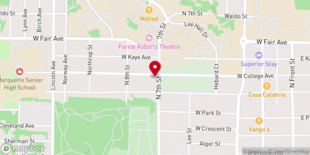Map showing location of Lutheran Campus Ministry