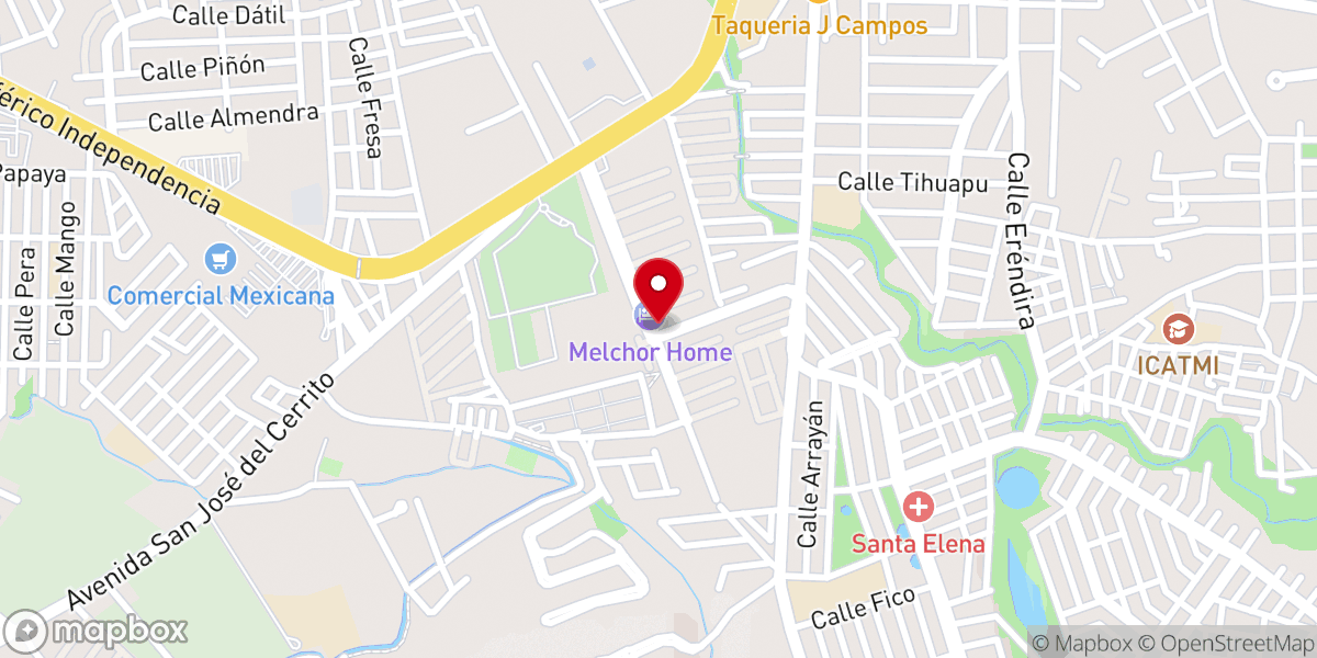 Map showing location of Iglesia Bíblica Fuente de Gracia