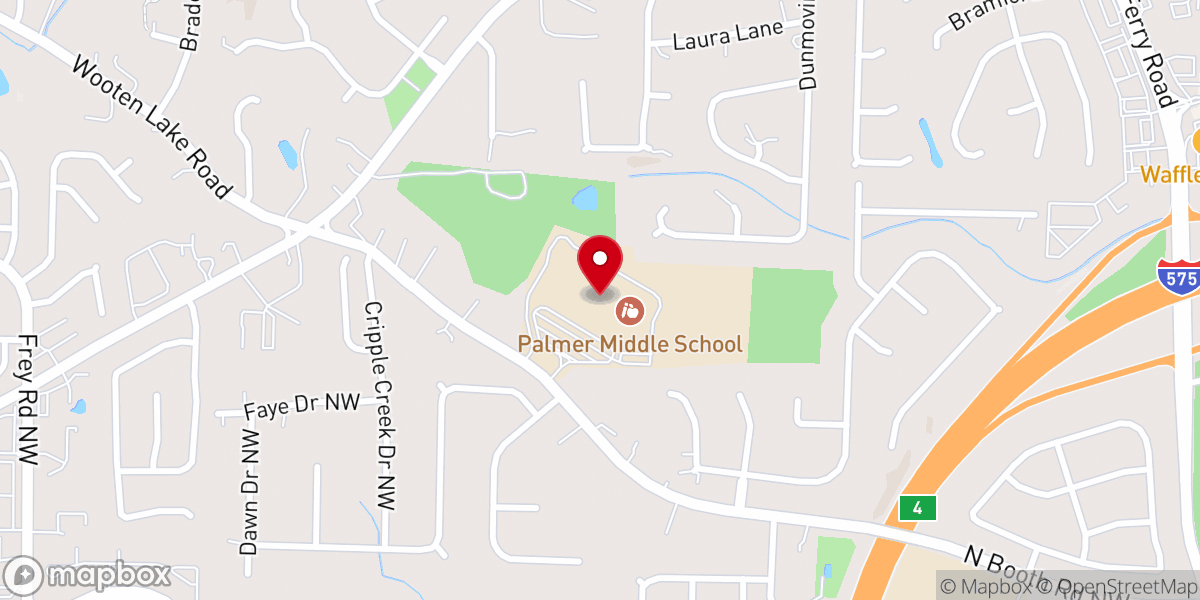 Map showing location of Local Church